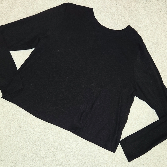 Torrid Black Super Soft Slub Jersey Top - Picture 3 of 3
